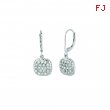 Diamond square earrings