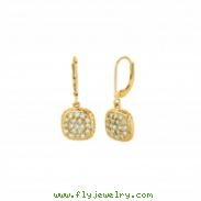 Diamond square earrings