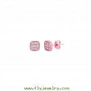 Diamond square earrings