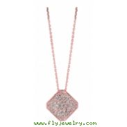 Diamond square necklace