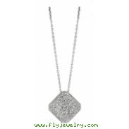 Diamond square necklace