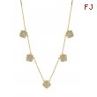 Diamond square necklace