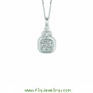 Diamond square necklace