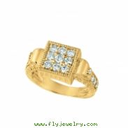 Diamond square ring