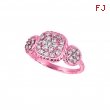 Diamond square& round shape ring