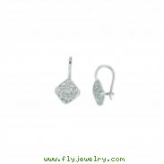 Diamond square shape earrings