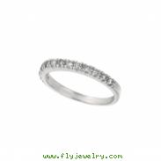 Diamond Stackable Ring, 14K White Gold