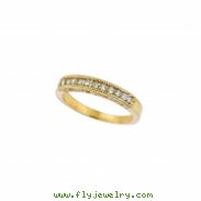 Diamond Stackable Ring, 14K Yellow Gold Band