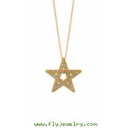 Diamond star necklace