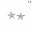 Diamond starfish earrings