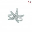 Diamond starfish ring