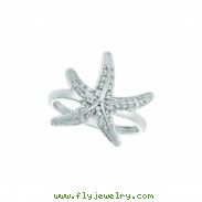 Diamond starfish ring