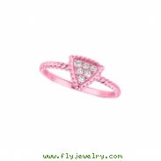 Diamond triangle ring