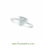 Diamond triangle ring