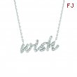 Diamond wish necklace