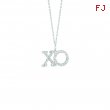 Diamond XO necklace