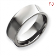 Dura Tungsten Concave 10mm Polished Band ring