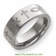 Dura Tungsten Flat 8mm Polished Band ring