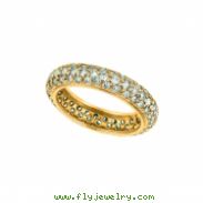 Eternity diamond pave set ring