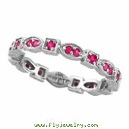 Eternity Pink Sapphire Stack Band