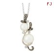 Freshwater Pearl Diamond Necklace