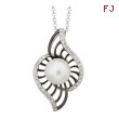 Freshwater Pearl Diamond Necklace