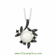 Freshwater Pearl Diamond Necklace