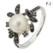 Freshwater Pearl Diamond Ring