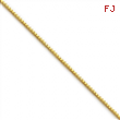 Gold-plated Sterling Silver .90mm Box Chain