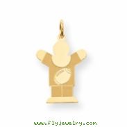 Gold-plated Sterling SilverKid Charm