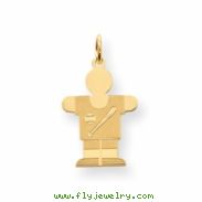 Gold-plated Sterling SilverKid Charm