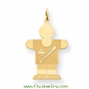 Gold-plated Sterling SilverKid Charm