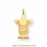 Gold-plated Sterling SilverKid Charm