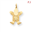 Gold-plated Sterling SilverKid Charm