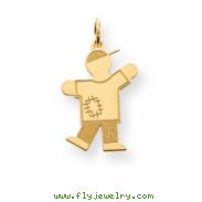 Gold-plated Sterling SilverKid Charm