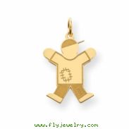 Gold-plated Sterling SilverKid Charm