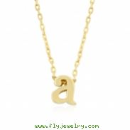 Golden Initial A Pendant