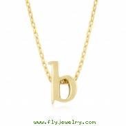 Golden Initial B Pendant