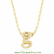 Golden Initial G Pendant