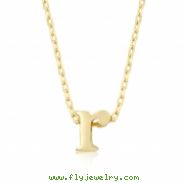 Golden Initial R Pendant