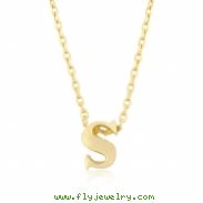 Golden Initial S Pendant