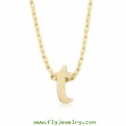 Golden Initial T Pendant