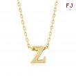 Golden Initial Z Pendant