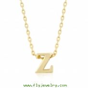 Golden Initial Z Pendant