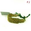 Green and Gold Bead Wrap Bracelet