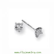 Karat Platinum 1ctw Round Diamond Screwback Earrings