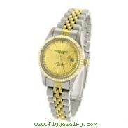 Ladies' Charles Hubert Gold-Tone Dial with Date Premium Watch