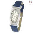 Ladies' Charles Hubert Premium Collection White Dial & Blue Band Diamond Watch