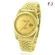 Men's Charles Hubert 14K Gold-Plated Stainless Steel Champagne Dial Watch