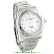 Men's Charles Hubert Stainless Steel Off-White Dial Watch
